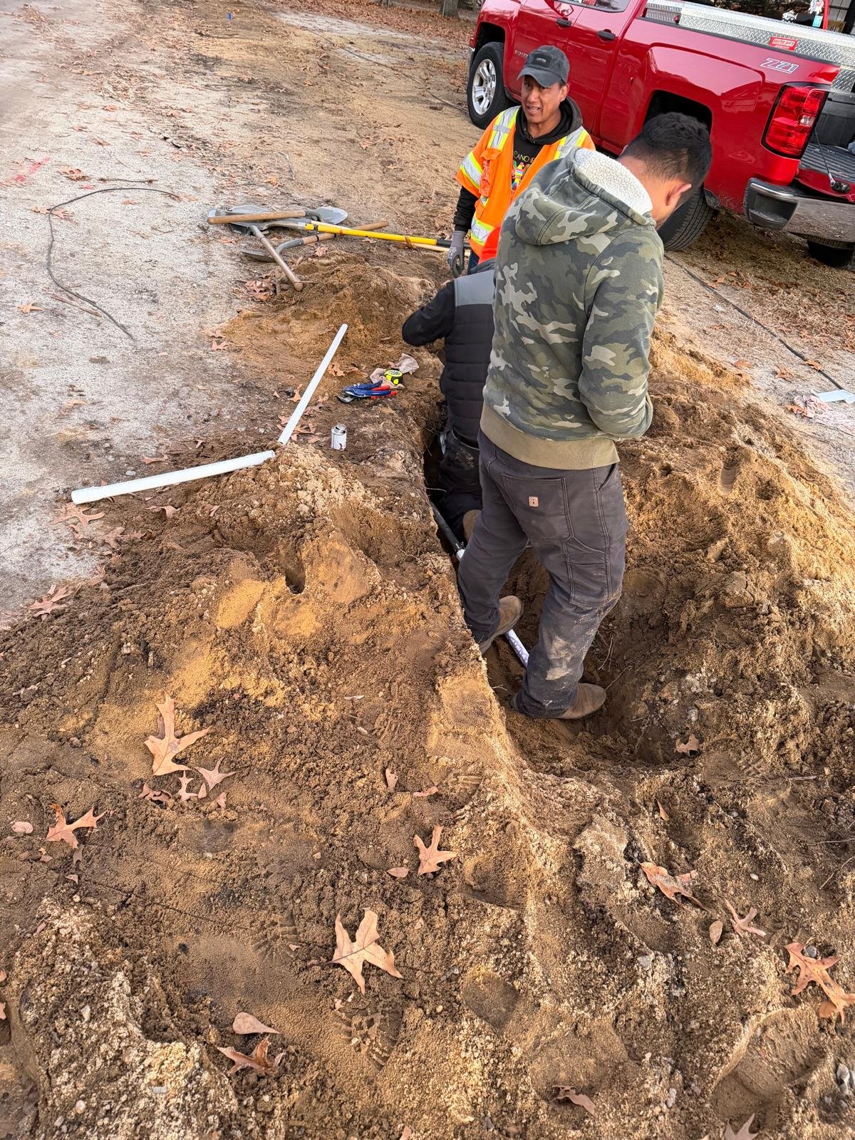 PVC and conduit installation